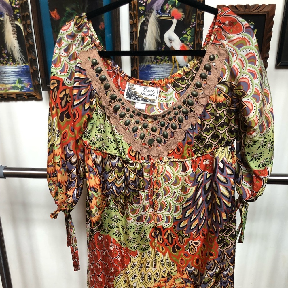 Printed tunic by Diana Samandi!